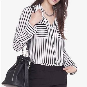SOLD - Express Portofino Striped Shirt